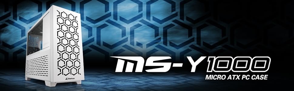 Sharkoon MS-Y1000 White - Корпус ПК Micro-ATX Білий
