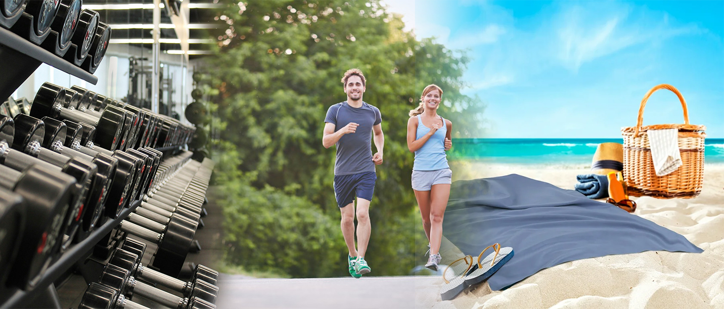 Рушник з мікрофібри HiiPeak: компактний, легкий, швидковисихаючий (50x30 см, помаранчевий)