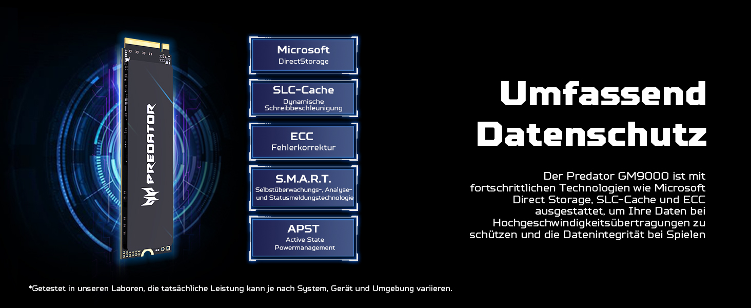 SSD Acer Predator GM9000 Gen5 1TB NVMe PCIe 5.0 - Швидкий накопичувач для ігор та ПК