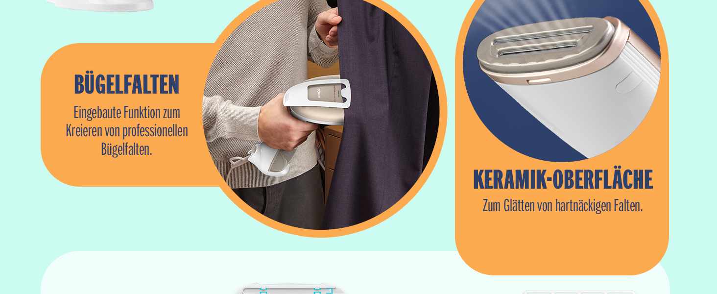 Conair Turbo ExtremeSteam: праска з парою, 5 режимів, 25 г/хв, швидкий нагрів, 3 насадки, білий/бежевий, EU