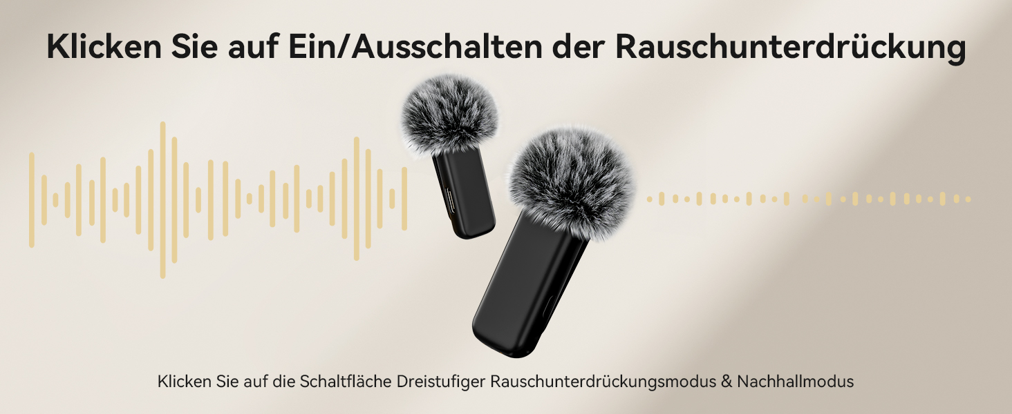 Бездротовий петличний мікрофон з зарядним кейсом, 36 годин роботи, шумозаглушення, 40 м радіус дії, Plug-and-Play для iPhone/iPad/Android/PC, YouTube, Vlog, Live-Streaming, чорний
