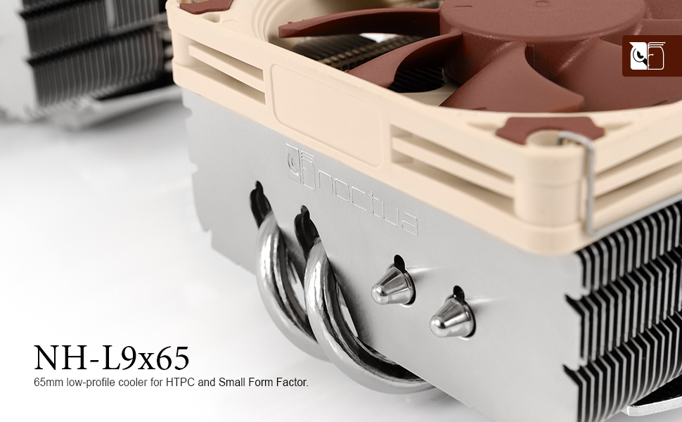 Noctua NH-L9x65: Преміум-кулер для CPU з низьким профілем (колір: коричневий)
