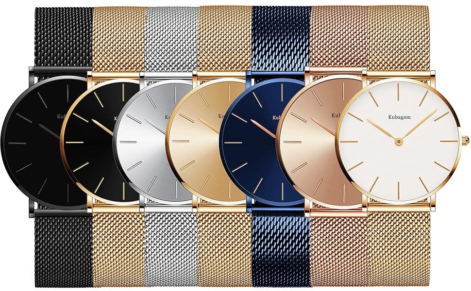 Жіночий годинник на аналоговому кварцовому механізмі з нержавіючої сталі, водостійкий, сітчатий ремінець, ультратонкий комплект з браслетом, блакитне покриття, блакитний ремінець, блакитний браслет