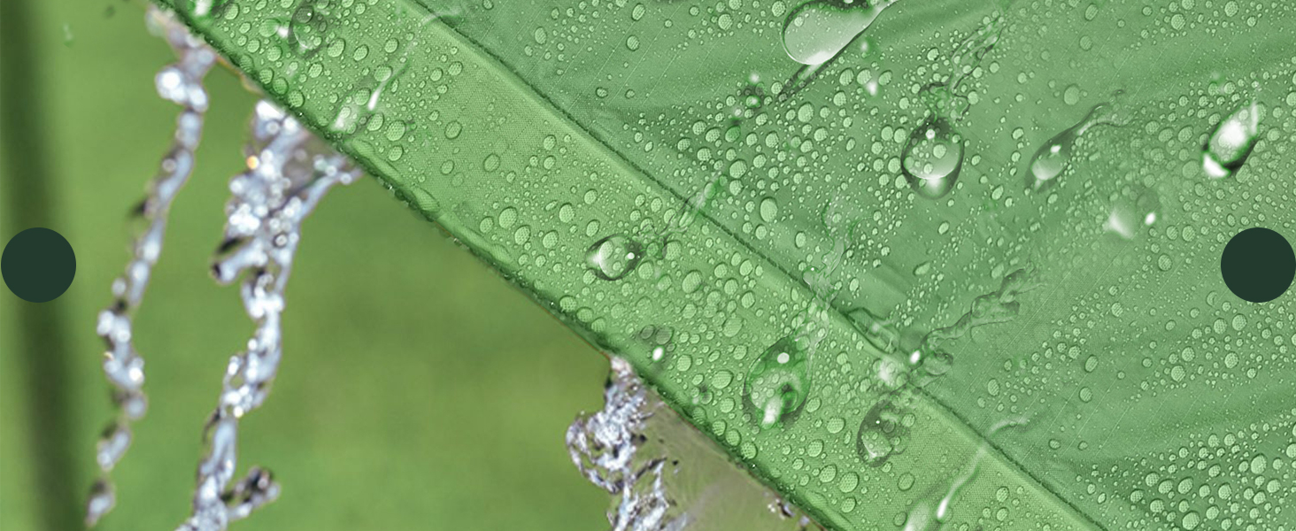 Намет Overmont 3x3 м, Тент, Сонячний Павільйон, Багатофункціональний, для відпочинку на природі, 6 кілочків та 6 мотузок