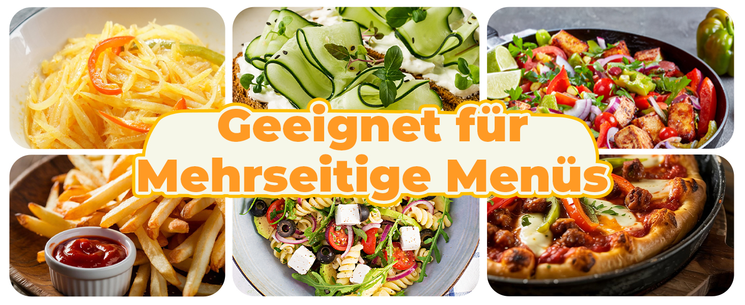 Набір для нарізки овочів 6 в 1: спіралі, кубики, слайси. Набір для нарізки овочів, фруктів та зелені