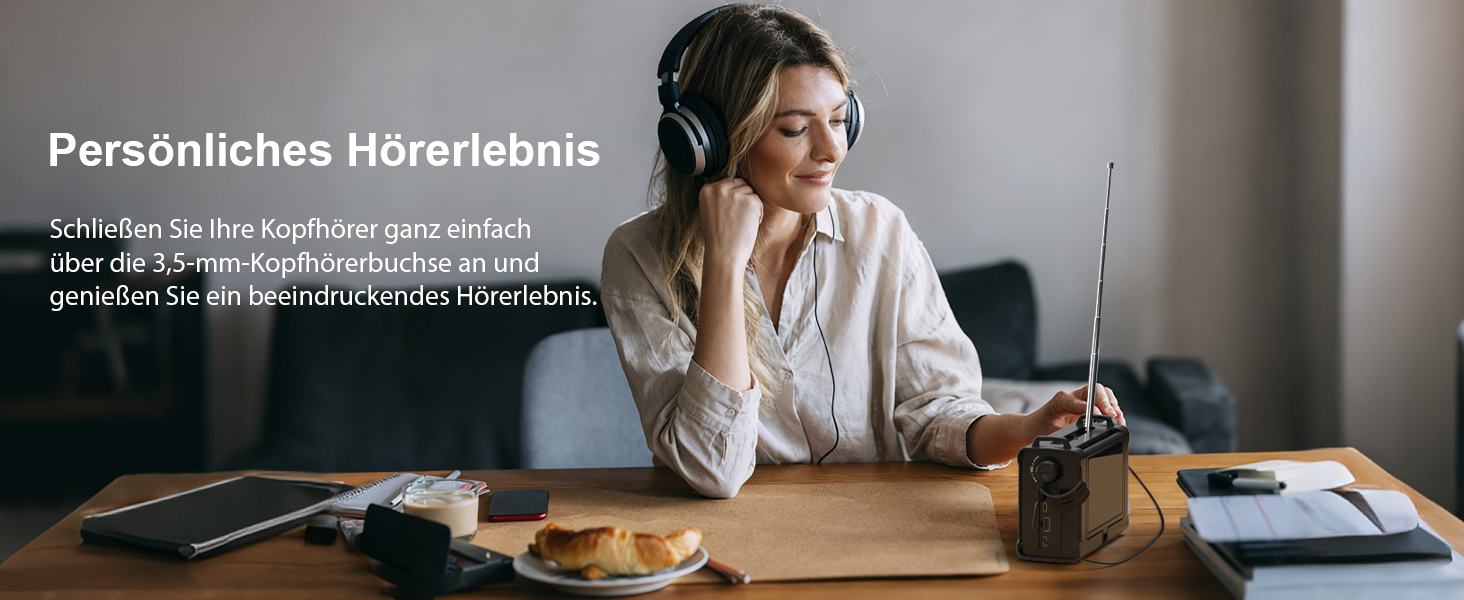 Радіоприймач Kurbelradio з DAB/DAB+/UKW, акумулятор 12000mAh, сонячна панель 8500mm², ручне радіо, Bluetooth 5.0, ліхтарик, ліхтар для читання, Outdoor, кемпінг, зелений (чорний)