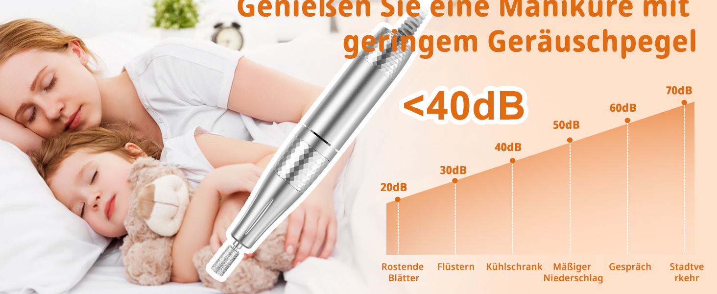 Електрична нігтьова пилка професійна 45000 об/хв з LCD-дисплеєм для гелю та акрилу, з фіксацією біт, набір для манікюру та педикюру, білий