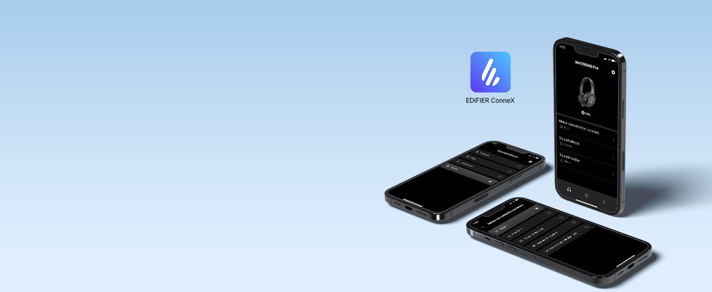 Edifier WH700NB Pro: Бездротові навушники з активним шумозаглушенням (-43dB), Hi-Res Audio, Bluetooth V5.4, AI-дзвінки, швидка зарядка, складні - Чорний