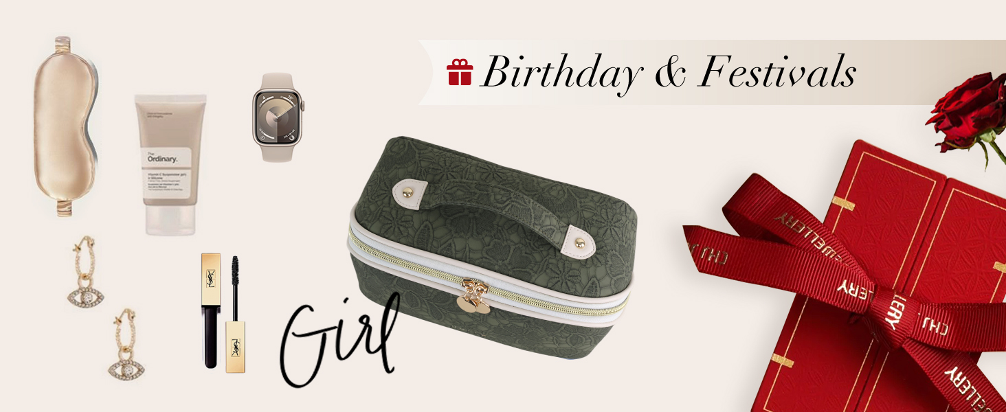 Косметичка для подорожей великого об'єму з прозорими перегородками, зелена квітка, водонепроникна, з PU-шкіри