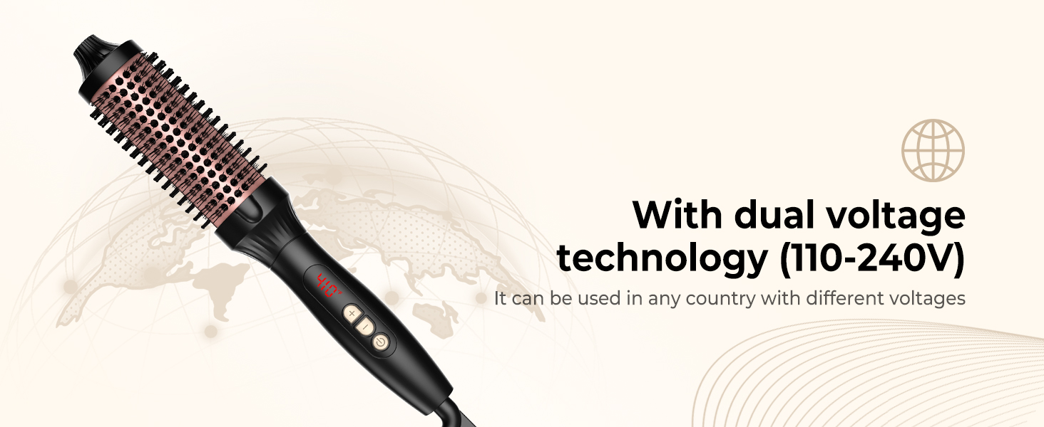 UKLISS Hairstyler 6 в 1: Airbrush, круглі щітки, плойка, фен, випрямляч | 1000W | для локонів, об'єму, випрямлення та сушіння