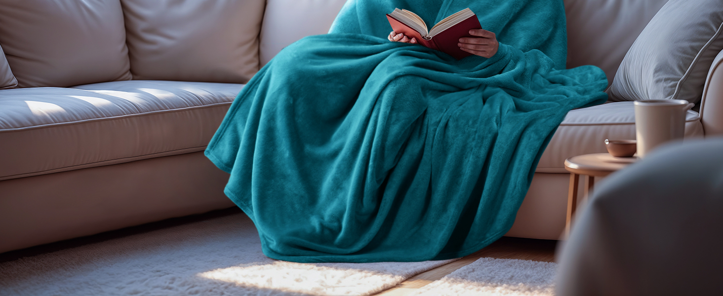 Плед Utopia Bedding: м'який флісовий плед, теплий зимовий плед для ліжка, дивана та крісла (Турквіс, 200x150 см)