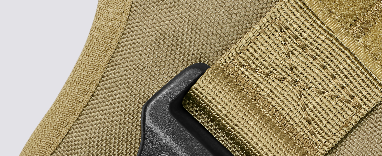 Шлейка для собак Rabbitgoo для великих собак без натягу, тактична нагрудна шлейка з MOLLE, металеві пряжки, дихаюча, військова, регульована, з підкладкою, L (1 шт., коричнева)