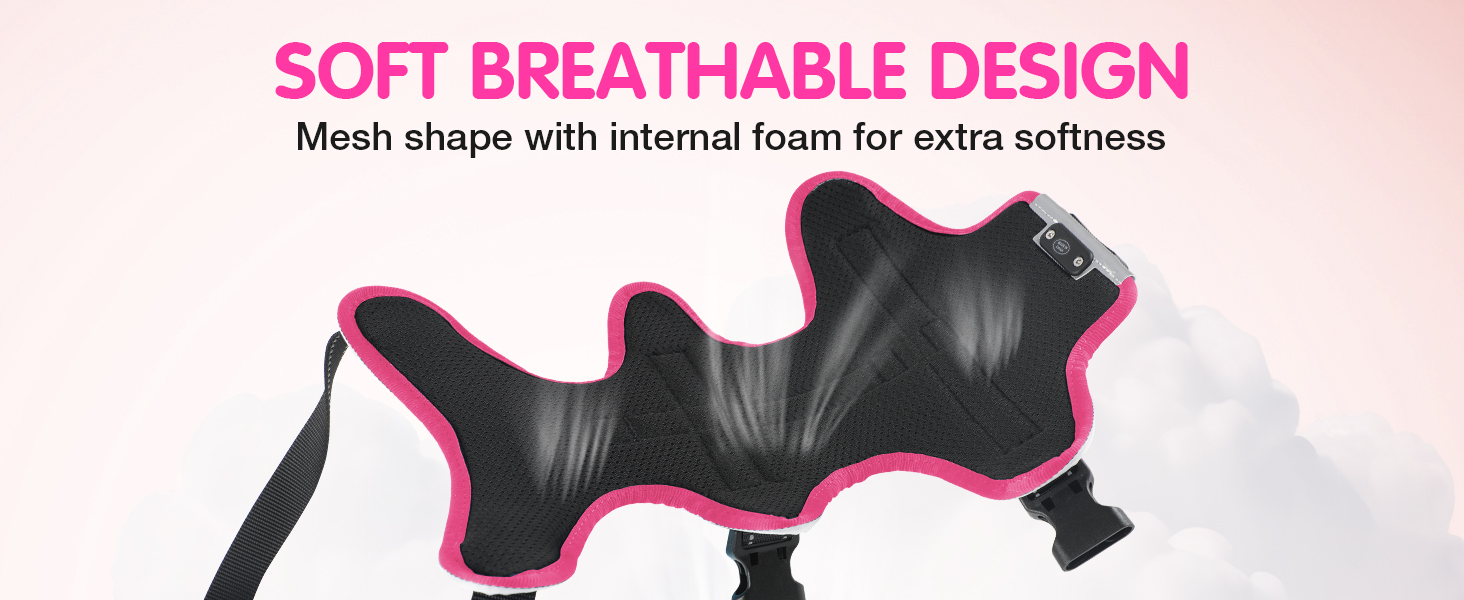 Світловідбиваючий нашийник для собак Jewyow з LED, перезаряджуваний, м'який, регульований, водонепроникний, для середніх та великих собак, зелений (рожевий, M)