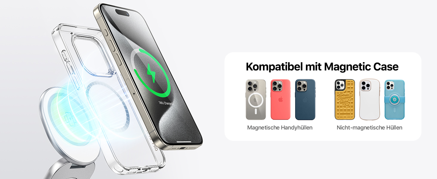 Сумка-органайзер для зарядки MagSafe: Складна зарядка для Apple, індукційна зарядка для iPhone 16/15/14/13/12, зарядка для Apple Watch та AirPods (з 30W адаптером), білий колір