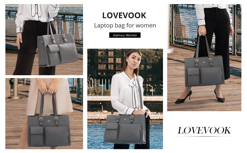 LOVEVOOK Сумка-шоппер для жінок, велика, для ноутбука 15.6