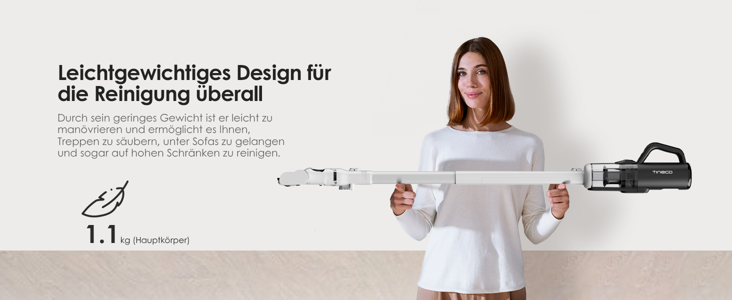 Бездротовий пилосос Tineco S5 Combo: ідеальний для шерсті тварин та липких забруднень, тихий, з дисплеєм