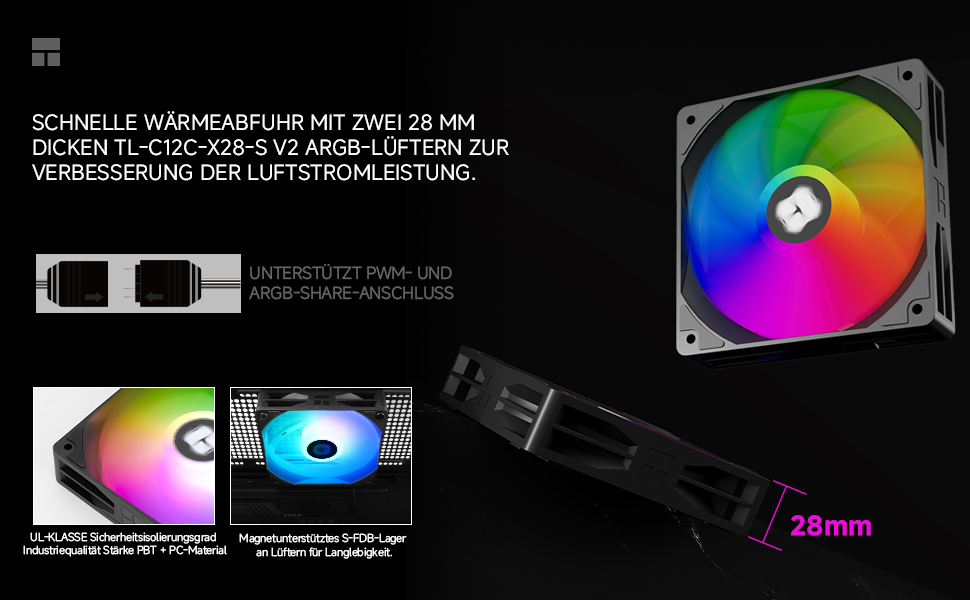 Thermalright Peerless Assassin 120 Digital ARGB: Кулер для CPU з RGB підсвічуванням, 6 heatpipes, AM4/AM5, Intel LGA1700/1851/1150/1151/1200