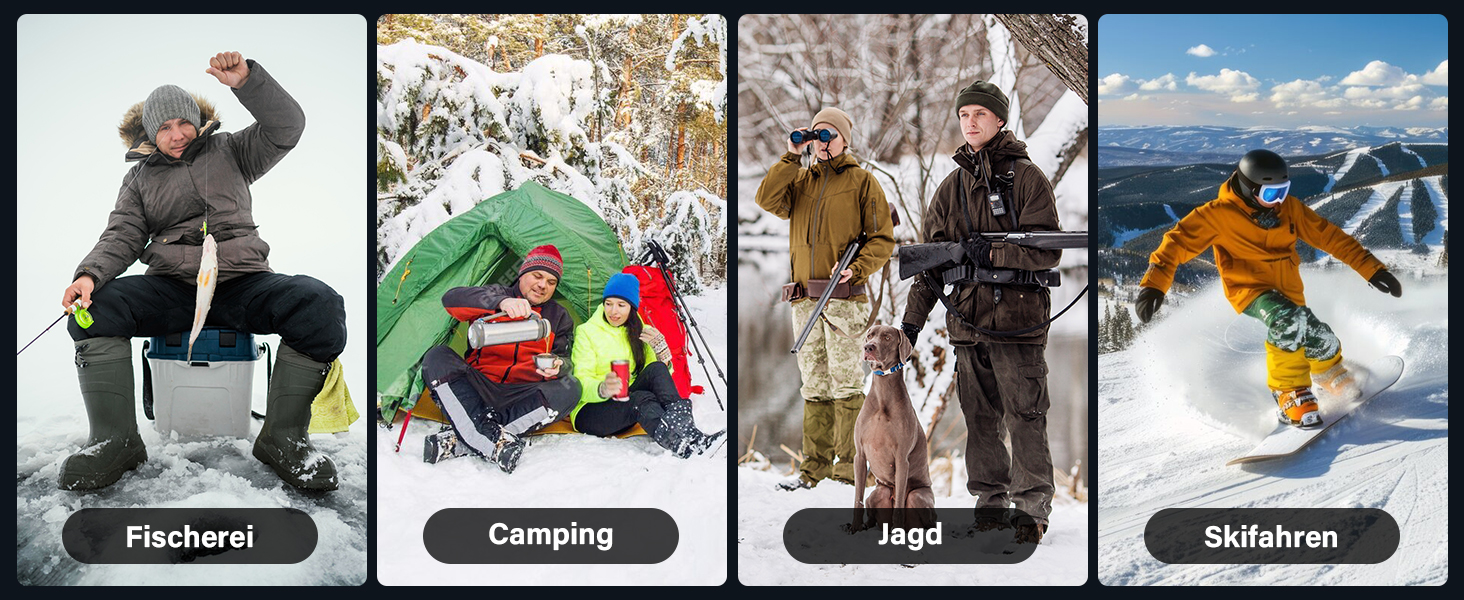 Електричні грілки для рук 2 шт. - ультралегкі, перезаряджаються, з 3 режимами нагріву, до 24 годин роботи, USB, для активного відпочинку взимку, чорні, з магнітом