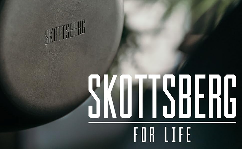 Чавунна сковорода-гриль SKOTTSBERG 28x28 см, з антипригарним покриттям (без PFAS), для індукції, газу, електроплити, духовки та гриля