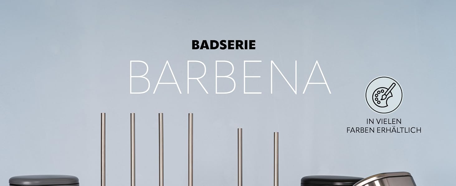 Сміттєвий відер з педаллю Bremermann BARBENA, 6 л, нержавіюча сталь з покриттям Anti-Fingerprint та Softclose, косметичний кошик
