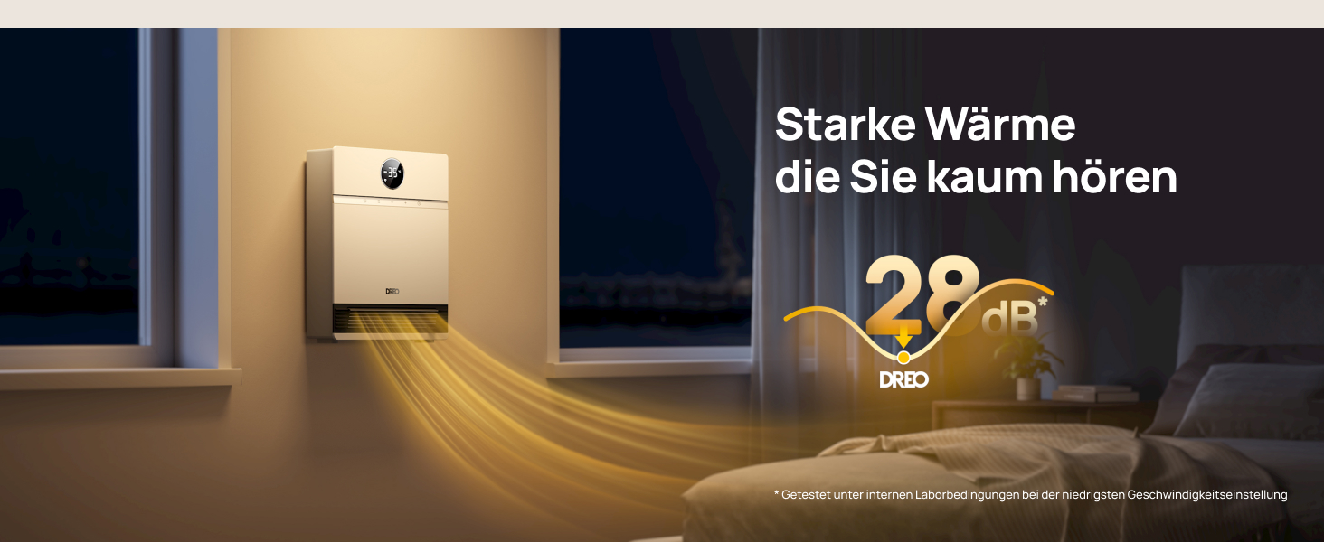 Dreo Smart Wandkonvektor: 2000W, Wi-Fi, термостат, пульт, таймер, білий