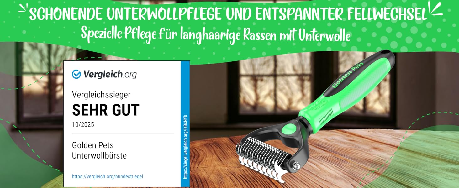 Щітка для вичісування підшерстя собак та котів - щітка для вичісування підшерстя, підшерсткова щітка, гребінець для собак та котів, для довгошерстих тварин, розмір M-L