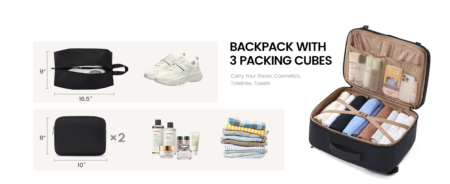 Рюкзак LOVEVOOK для ручної поклажі літака 45x36x20, жіночий, для ноутбука 17,3