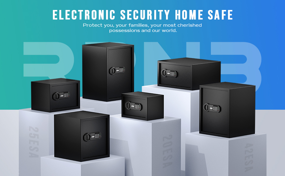 Електронний сейф RPNB Luxus Tresor з кодовим замком, 51 л – для дому, офісу, готелю, зберігання грошей та коштовностей