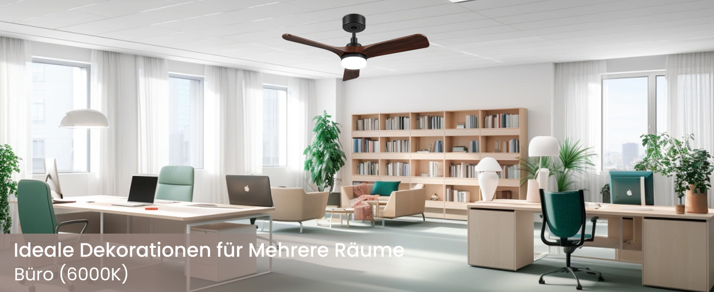 Дерев'яний стельовий вентилятор з підсвіткою, тихий DC-двигун, 90 см, для вулиці, 3 лопаті, диммування LED 24W, пульт з пам'яттю, 6 швидкостей, таймер, текстурована деревина