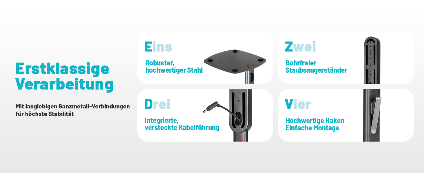 Підставка для пилососа Dyson Gen5 V15 V12 V11 V10 V8 V7 V6 - без свердління, для зберігання та зарядки, аксесуари