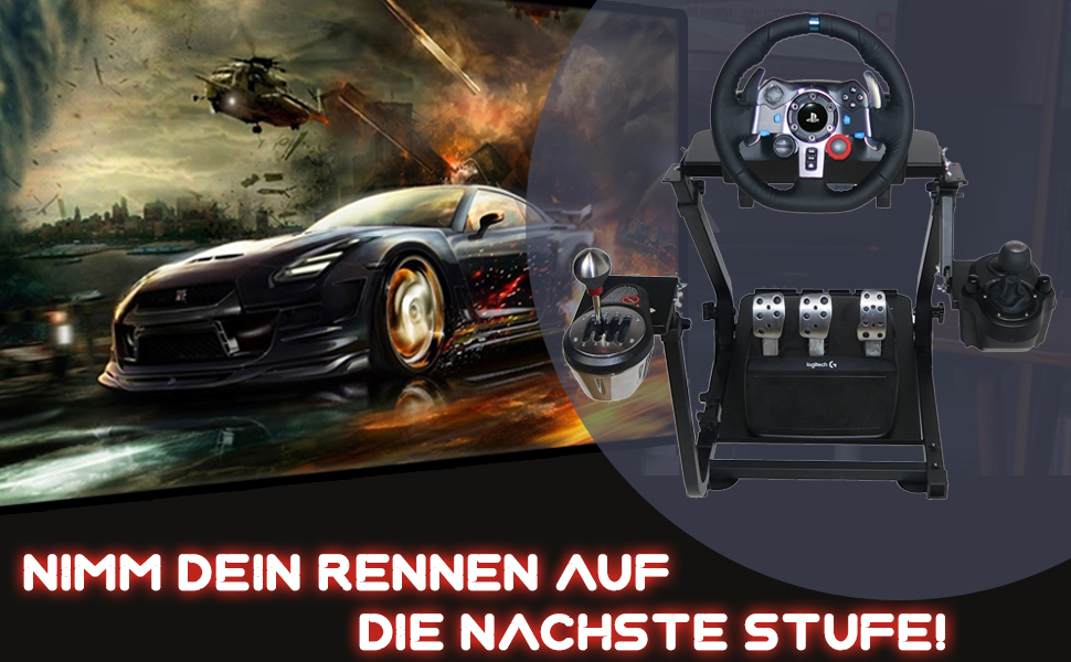 Кріплення для керма GT Omega V1 для Logitech G29/G923/G920, Thrustmaster T500/RS, Fanatec Clubsport - регульоване, PS4/Xbox/PC