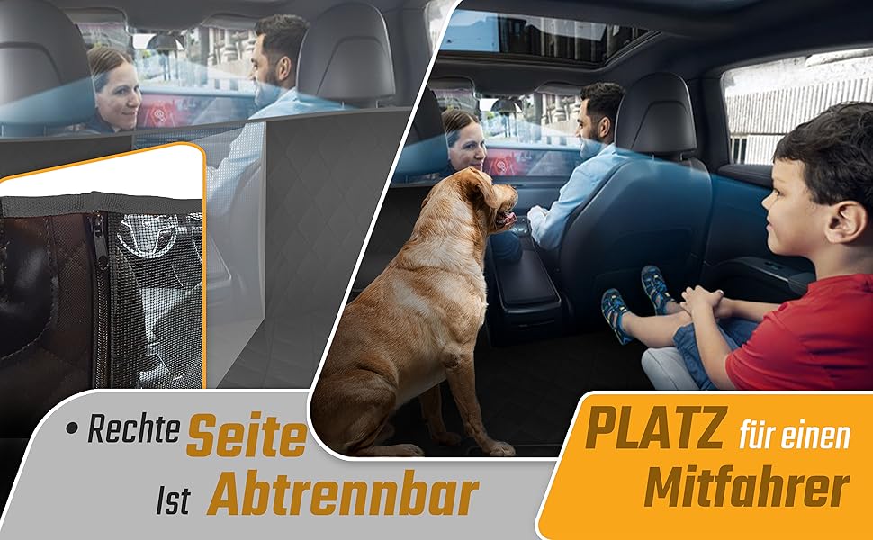 INNOVEST Захисний килимок для авто для собак - захист заднього сидіння, килимок у багажник, для подорожей та транспортування