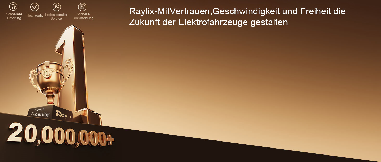 Raylix 2026 11kW Wallbox Typ 2 (7м, 8-16A, 3 фази) з лічильником, регулюванням струму та таймером + CEE 16A - Typ 2 кабель 7м