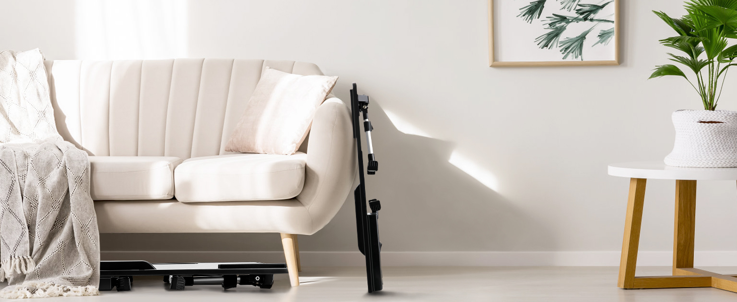 Стіл для ноутбука в ліжко, регульований, з ящиком, підставка для планшета, 60x34 см, чорний