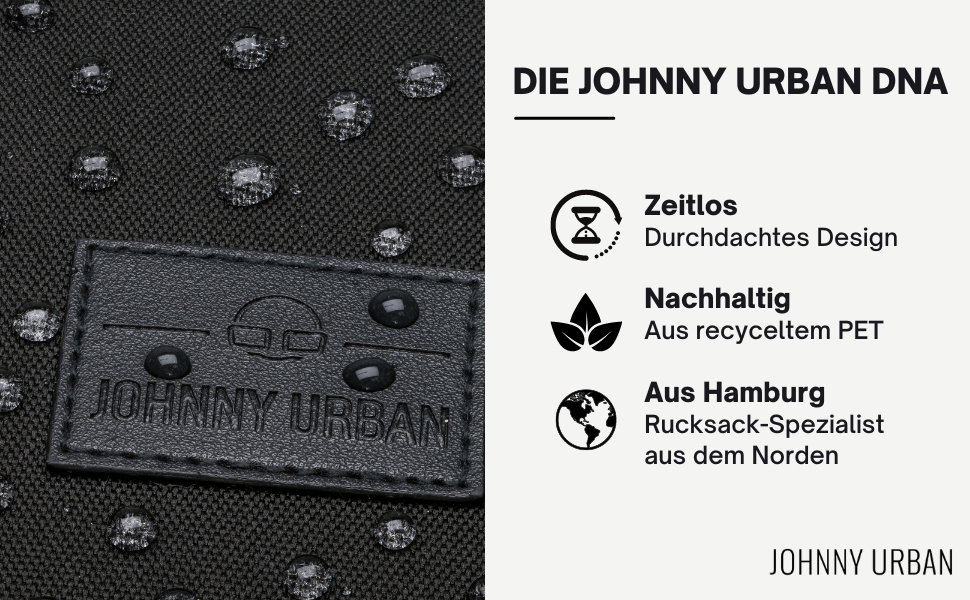 Рюкзак Johnny Urban Robin Small для жінок і чоловіків, компактний водонепроникний роллтоп із відділенням для ноутбука 12