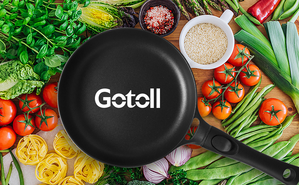 Сковорода 28 см з індукційним покриттям, знімний ручка, універсальна сковорода без BPA, алюмінієвий лиття, чорна (діаметр 24 см)