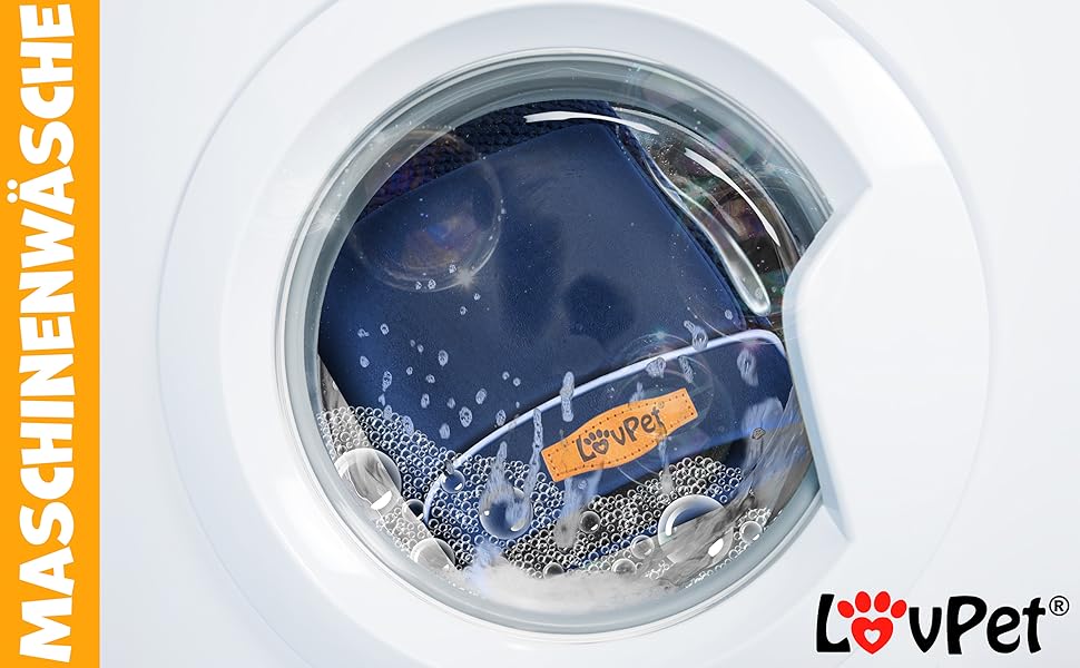 Ортопедичне ліжко для собак з подушкою та мискою, 3 іграшки, лежанка для собак маленьких, середніх та великих порід, знімний та пральний чохол, 106x80x22 см, Navyblau L (106 x 80 x 25 см) Navyblau