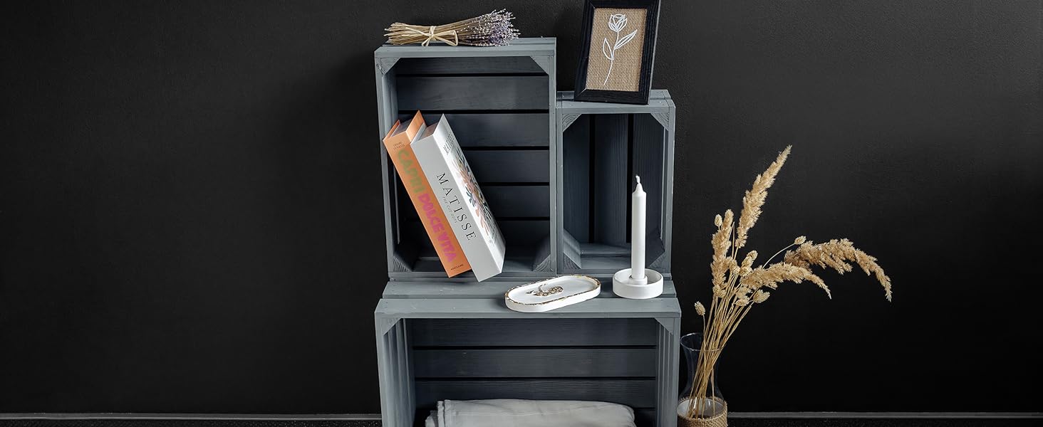 Велика дерев'яна коробка з кришкою та замком Creative Deco XXL 40x30x24 см, скриня для зберігання, органайзер для документів, іграшок, інструментів, натуральне необроблене дерево
