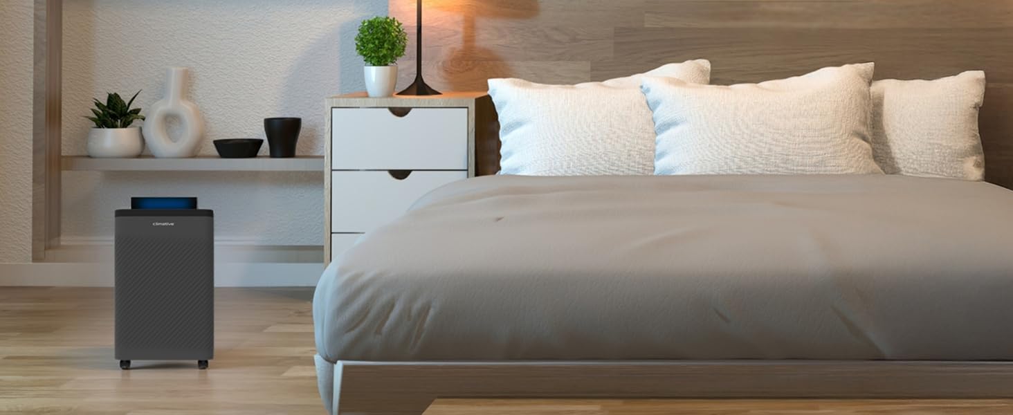 Електричний осушувач повітря Climative ION 12L/24h з Wi-Fi та очищувачем повітря для дому, квартири, ванної кімнати. Осушувач повітря для захисту від вологи та плісняви до 20м² (Nexi 24)