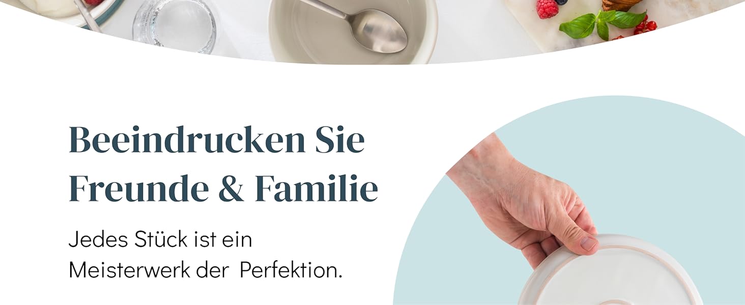 Сервірувальна тарілка Steingut Ibiza - велика, овальна, бежево-блакитна. Ідеальна для створення атмосфери Середземномор'я