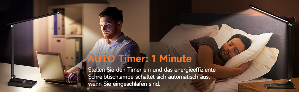 Стійлампа LED з 15 режимами денного світла, 1000LM, регульована яскравість, чорна