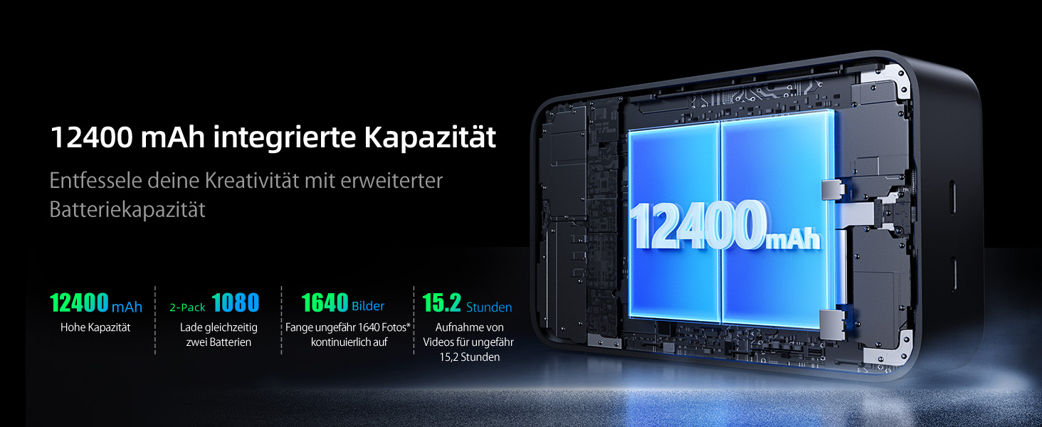 Акумулятор NP-FW50 для Sony + Powerbank 12400mAh з USB-C та Smart Display: ZV-E10, Alpha, RX10