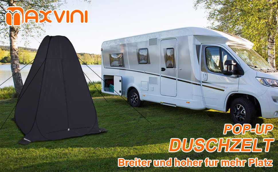 Намет для душу та туалету Pop Up для кемпінгу, 2-4 особи, армійсько-зелений (чорний)