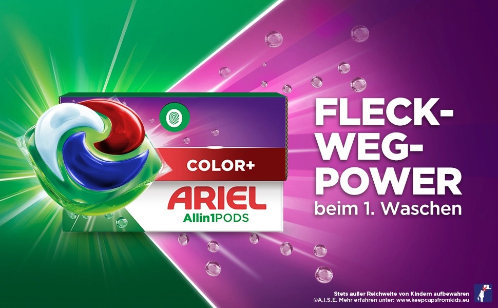 Капсули для прання кольорових речей Ariel Color+, 100 прань (76 шт)