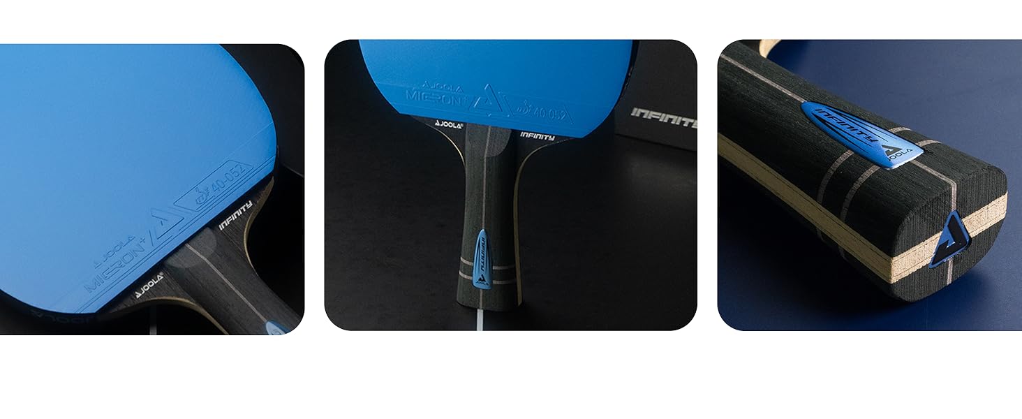 Стіл тенісний набір JOOLA Infinity ITTF, професійний карбоновий набір для досвідчених гравців, високотехнологічне волокно, 7-шарове лезо (склополімер)