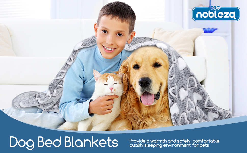 М'який флісовий килимок для собак та котів Nobleza, 120x100 см