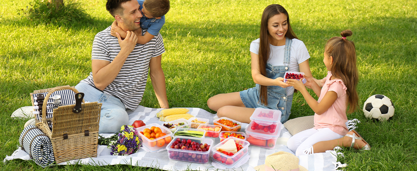 Набір контейнерів для зберігання YASHE з кришкою 38 шт. (19 контейнерів + 19 кришок), герметичні, BPA-Free, для кухні, з етикетками (SE-16PCS)