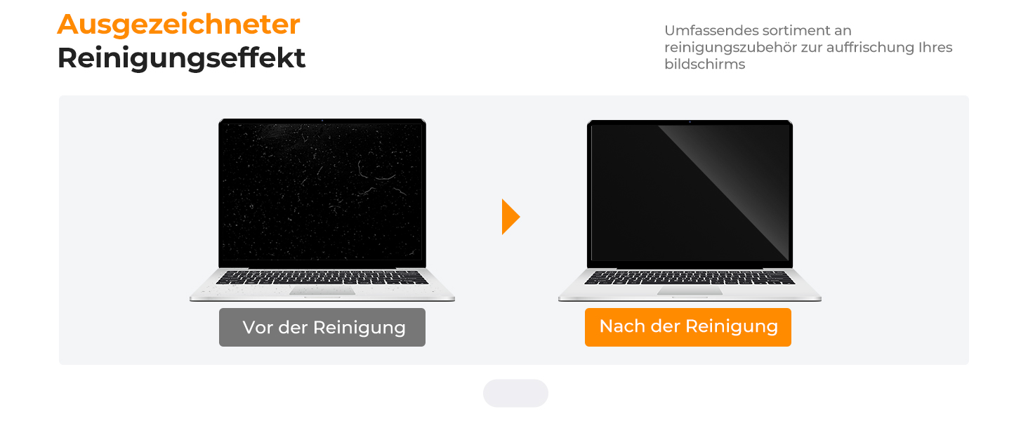 Набір для чищення ноутбука та екрану K&F CONCEPT 6 в 1: гель, спрей, серветка, стік, повітряний дюйма. Сумісний з ПК та телевізором