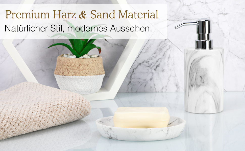 Підставка для мила Luxspire з кераміки, антиковзаюча, білий мармур, для ванної кімнати, душу та кухні