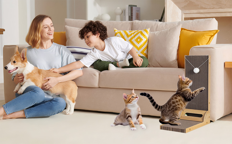 Ліжко для кота на батарею, грілка для кота, підвісне ліжко для кота, ліжко-грілка для кота, ліжко для кота з м'яким плюшевим покриттям, складане ліжко-гамак для кота на батарею, сірий колір 45x30 см (когтеточки для кота коричневого кольору)